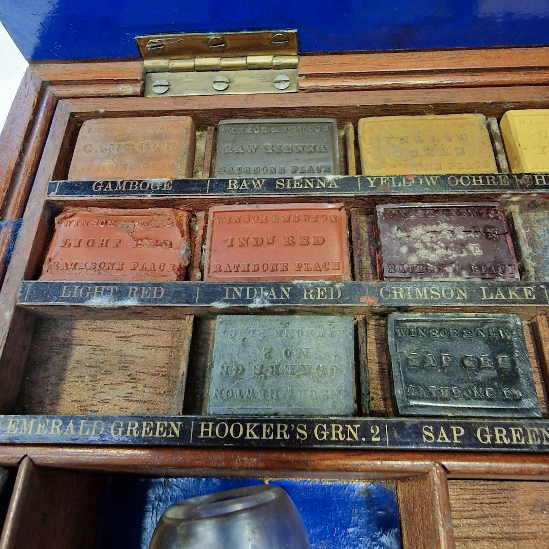 Victorian Winsor & Newton Watercolour Set in Mahogany Case