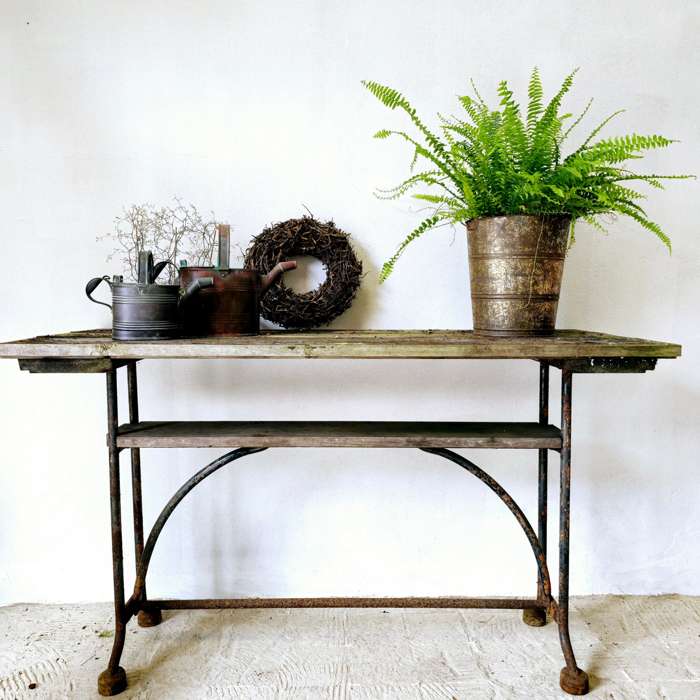 Rustic Vintage Console Table
