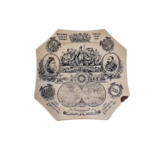 Antique ironstone Commemorative Jubilee Plate
