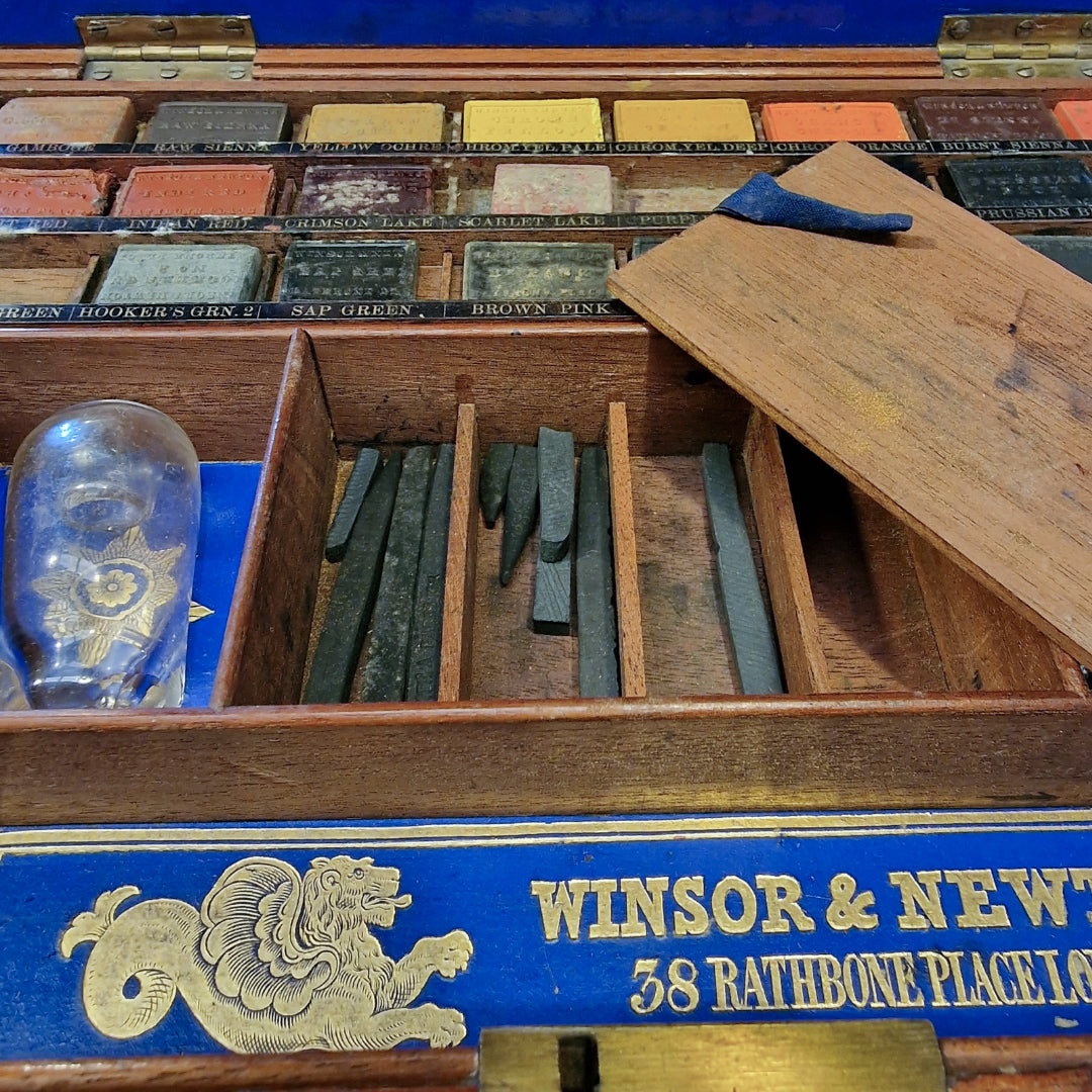Victorian Winsor & Newton Watercolour Set in Mahogany Case