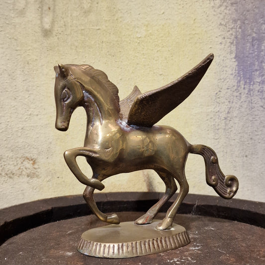 Vintage Solid Brass Pegasus