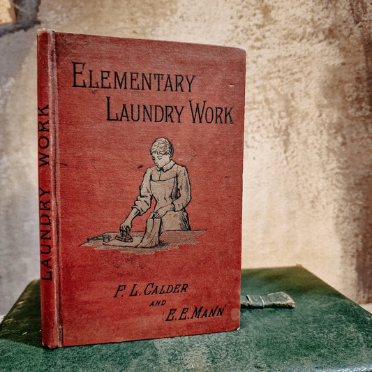 Antique book 'Elementary Laundry Work'